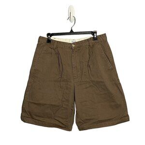 Boca Classics Men Chino Shorts Bermuda Size 33 Brown Utility Outdoor Casual Cuff